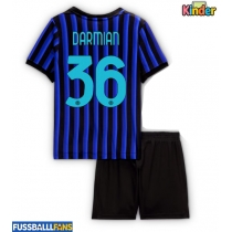 Inter Milan Matteo Darmian #36 Heimtrikotsatz Kinder 2025-26 Kurzarm (+ Kurze Hosen)